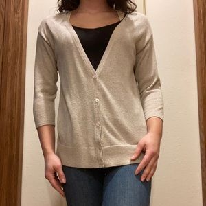 Gold shimmer cardigan
